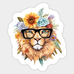 Lion illustration Sticker